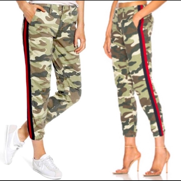 Mother No Zip Misfit Camo Pants Jeans 